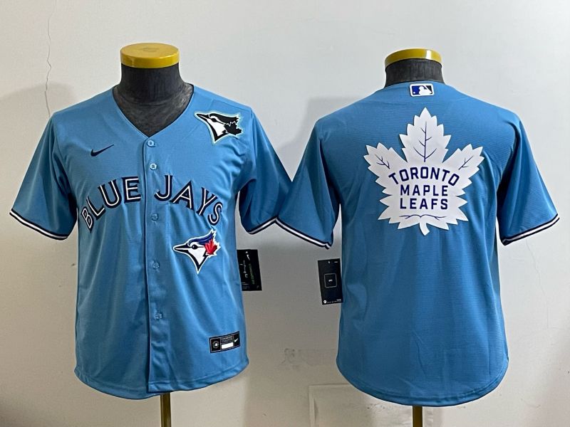Youth 2025 Nike Toronto Blue Jays Blank Light Blue Game MLB Jersey 07->youth mlb jersey->Youth Jersey